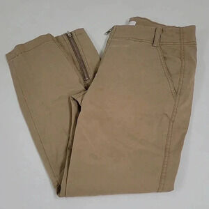 A.L.C Quintin Stretchy Cotton Front Zip Slim Pants Size 6 Moto Casual Mi…